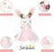 Ballerina Doll Easter Stuffed Animal Bunny Stuffed Animal Easter Plush Animal Doll, Plush Toy Bunny Stuffed Animals for Girls Easter Stuffed Animal on Birthday Christmas